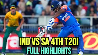 Ind vs Sa 4th t20i full highlights  India vs South Africa t20i match highlights [upl. by Trumaine]