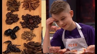 W tej konkurencji młodzi kucharze musieli wymyślić danie z robakami MasterChef Junior [upl. by Nerol]