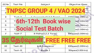 FREE TNPSC GROUP 4 Social test batch pdf science test batch details [upl. by Lorrayne]