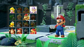 Super Mario Party  Mario Luigi Boo Shy Guy  Whomps Domino Ruins [upl. by Karyl]