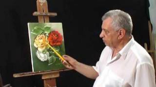 PINTANDO ROSAS COM WALDIR CATANZARO INTRODUÇÃO [upl. by Aiciruam678]