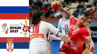 RHF Russia Vs Serbia Handball Womens World Championship Spain 2021 [upl. by Inaja]