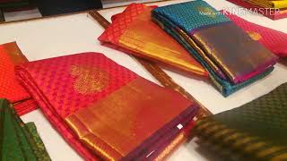 RMKV silk saree collection with price  shopping in Chennai  Kanchipuram silk saree designs Tamil [upl. by Enitselec]