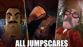 Hello Neighbor 2  ALL NEW JUMPSCARES [upl. by Grochow]