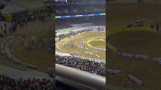 detroit supercross 250 main event HUGE CRASH [upl. by Neelyak]