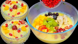 परफेक्ट फ्रूट कस्टर्ड सही माप से कैसे बनाते है  Fruit Custard Recipe Quick Dessert KabitasKitchen [upl. by Bernadine374]