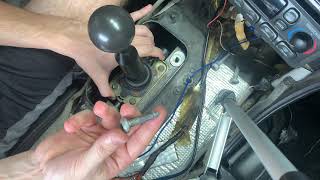 C5 Shifter Mod  NO MORE SLACK Lucky Garage Solid Mount Shifter Bushing Install Video [upl. by Enois]