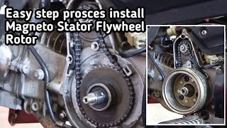 How to install Magneto kit Flywheel on Motorcycle Dirt Bike [upl. by Oliviero590]