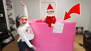 Huge Present From Valentines Day Elf On The Shelf Will You Be My Valentine [upl. by Jamieson468]