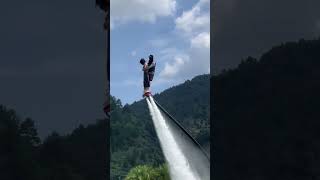 Flyboard montage  water jetpack water world this is to high shorts [upl. by Claudette]