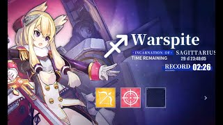 Manual 226 kill hard Sagittarius Warspite Extreme Challenge  Azur Lane [upl. by Ulysses]