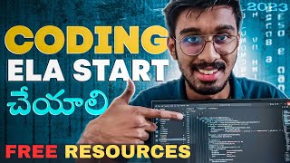 How To Start CODING From Basics🔥 DSA Beginner Guide In తెలుగు [upl. by Idnat]