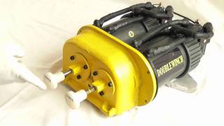 DOUBLEWINCH  Power Head 2X65HP  Free spool fitting and operation  WARN 8274 upgrade [upl. by Annah]