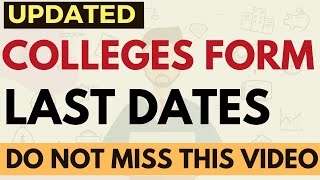 Updated video Last dates of MBA exams amp MBA colleges forms  How to select amp fill MBA colleges [upl. by Neral339]