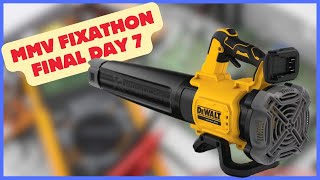 MMV November 2024 Fixathon Final Day 7  DeWalt Leaf Blower amp Weekly Summary [upl. by Sheena881]