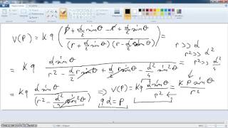 Videolezione fisica 2 parte 20dipolo elettrico parte 5 [upl. by Oirad]