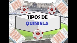 Tipos de Quiniela [upl. by Adiehsar]