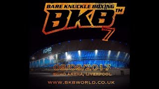 SWEENEY V GUILLARD WORLD BKB MIDDLEWEIGHT TITLE REMATCH BKB7 ECHO ARENA BARE KNUCKLE FIGHT [upl. by Boar871]