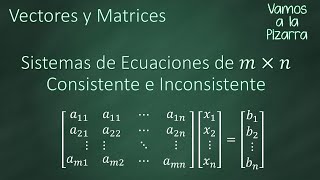 Sistemas de Ecuaciones de mxn Consistente e Inconsistente [upl. by Stanwood]