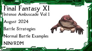 FFXI  Intense Ambuscade Vol One August 2024 Battle Strategies and Normal Solo Battle Example [upl. by Ecniv]