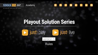 justplayjustlive 5x  Versatile Playout Solutions for macOS with powerful Rules mechanism [upl. by Oihsoy]