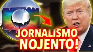 COBERTURA LIXO DA GLOBO NO ATENTADO A TIROS CONTRA DONALD TRUMP EMISSORA QUE VIROU PARTIDO POLÍTICO [upl. by Oznofla]