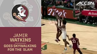 Florida States Jamir Watkins Goes Skywalking For The Posterizing Slam [upl. by Pearla899]