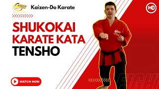 Shukokai Karate Kata  Tensho [upl. by Ihcelek]