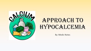 Approach to hypocalcemia  causes symptoms signs management [upl. by Ecnarolf338]