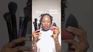 Brush or beauty blender beautyblender makeupbrushes beautyinfluencer trending makeup viral [upl. by Rae]