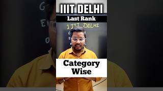 IIIT Delhi at Lakh JEE Main Rank  IIITD 2024 CutOff  JAC DELHI Admission Process 2024  JAC 2024 [upl. by Assek]