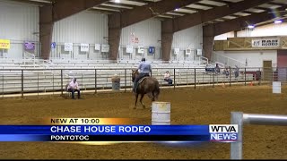 Rodeo barrel races held to support Pontotoc’s Chase House [upl. by Ahsatam]