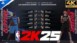 LA Clippers vs Houston Rockets full game nba 2k25 nov 16 crunos [upl. by Finnie585]