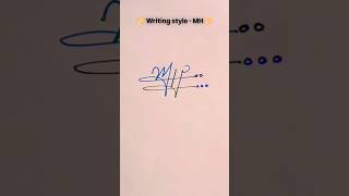 How to write Letter MH  Writing Style of Letter MH  Creative Writing Style MH shorts write how [upl. by Mayor]