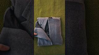 How to fold your woolen long coat without wrinkling it [upl. by Anahsek672]