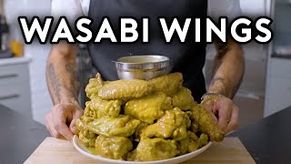 Binging with Babish Wasabi Buffalo Wings from The Simpsons [upl. by Tenn]