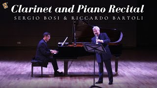 Clarinet and Piano Recital  Sergio Bosi amp Riccardo Bartoli [upl. by Nwahsel85]