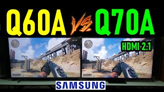 Samsung Q60A vs Q70A Smart TVs 4K con tecnología QLED ¿Cuál es mejor [upl. by Amoeji]