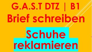 GAST DTZ B1 Briefe schreiben Prüfung B1 Neu 2024 [upl. by Acire500]