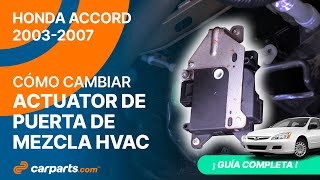 Cómo cambiar el Actuador de Puerta de Mezcla HVAC 20032007 Honda Accord ⏫ [upl. by Ardnos]