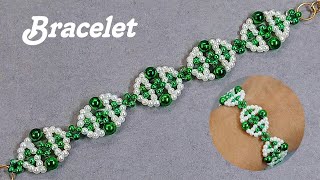 ELEGANT BEADS BRACELET IDEA 0395  EASY AND SIMPLE HANDMADE JEWELLERY BANANE KA TARIKA [upl. by Eixam]