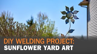 How to Make a Sunflower Yard Art [upl. by Hamil34]