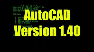 RetroCAD AutoCAD Version 1 [upl. by Timothy]