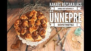 Kakaós rózsakalács amelyet bármely ünnepre bevethetsz [upl. by Ayr]