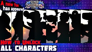 How To Unlock All 8 Characters in Super Smash Bros for Wii U [upl. by Elliott]