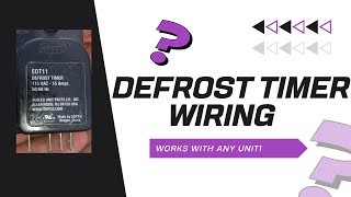 EDT11 Defrost Timer Wiring Made Easy  StepbyStep Guide [upl. by Nixie]