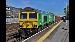 Freight and more at Eastleigh on 30th April 2024 [upl. by Waldo]