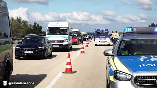 Ferienende Technische Hilfe auf der Autobahn – Das THW Leonberg beim Autobahndienst  Sony PXW Z90 [upl. by Macdonell]