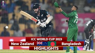 NZ vs Ban World Cup 2023 Highlights New Zealand vs Bangladesh Highlights  NZ vs BAN Highlights [upl. by Ennayllek]