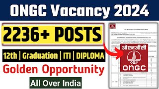 ONGC Apprenticeship 2024  ongc iti apprentice  ongc apprentice  ONGC VacancY  ongc [upl. by Eenat191]